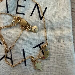 Madewell Necklace with Moon and Star Accents